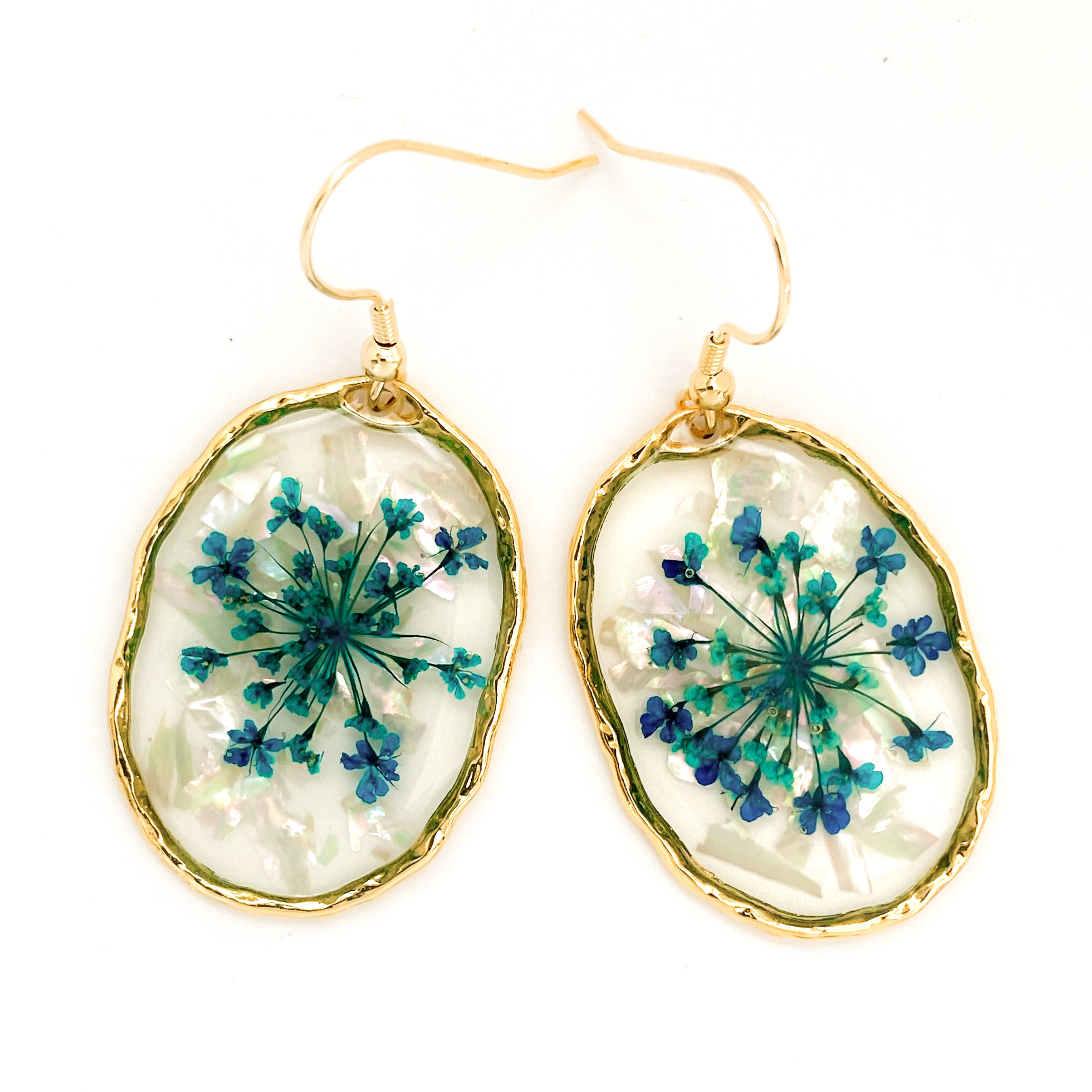 Blue Orb Diana Earrings