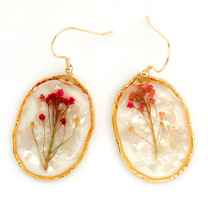 Red Orb Diana Earrings