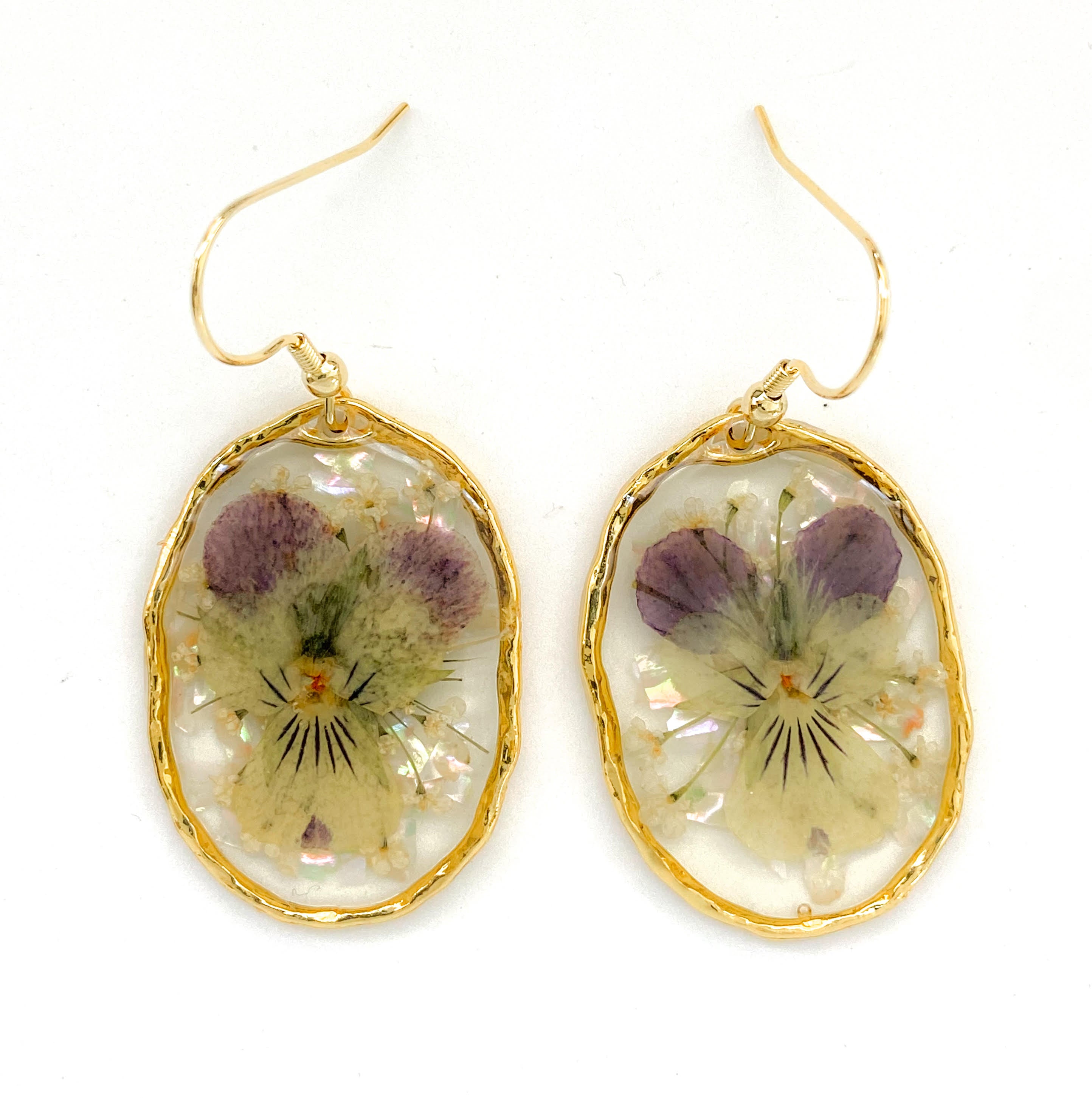 Purple Orb Diana Earrings