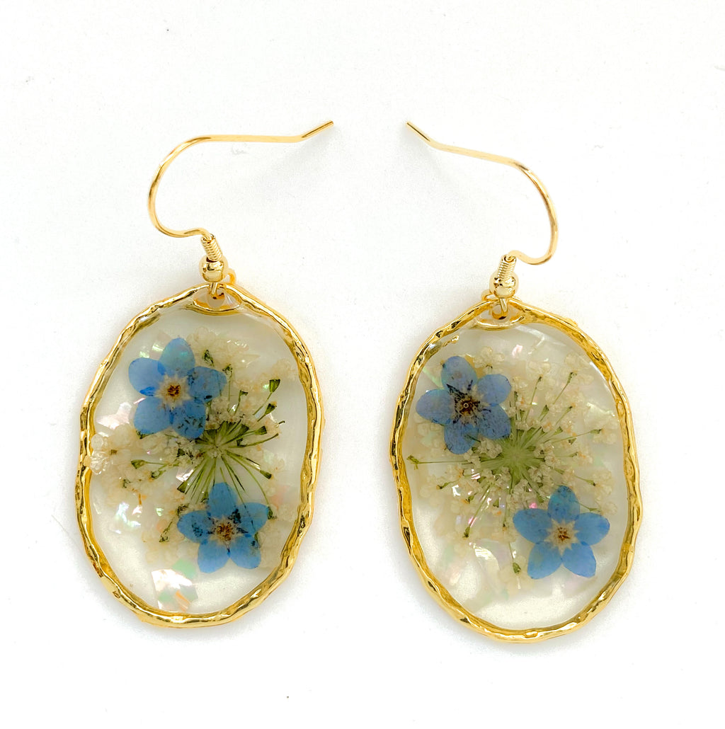 "Forget Me Not" Orb Diana Earrings