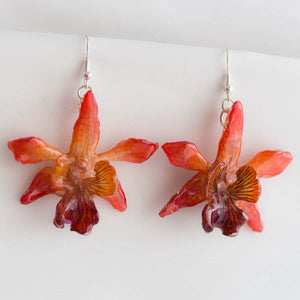 Flower Earrings Hypoallergenic Hook Earrings With Rubber -  in