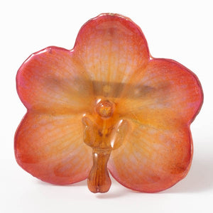 Pink-Orange Vanda Orchid Pin.