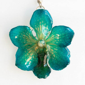 Flower Earrings Blue Vasco orchid earrings