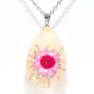 Flower Necklace Orb Bea Pink