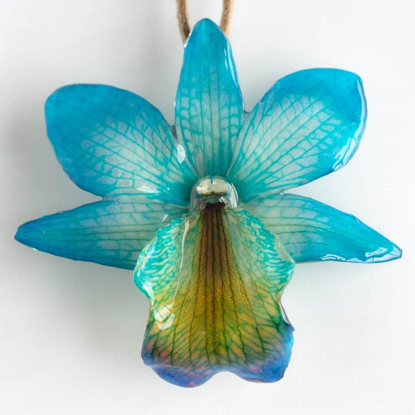 Blue Formosum Dendrobium Necklace