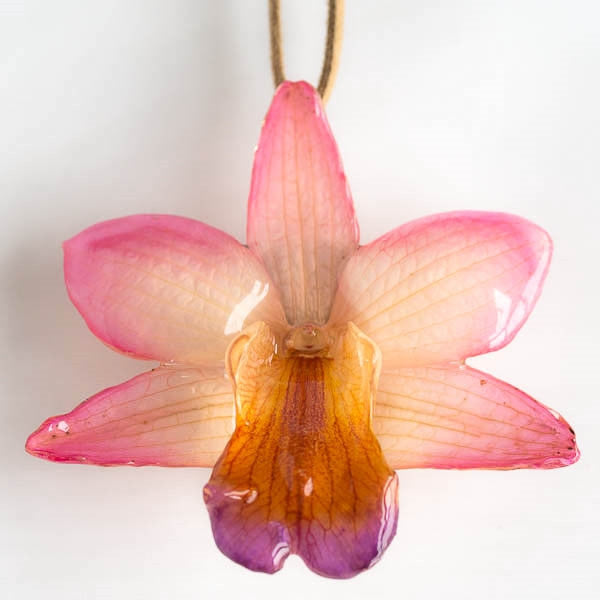Pink Formosum Dendrobium Necklace