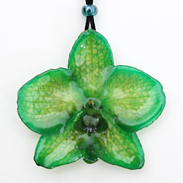 Flower Necklace Green Phalanopsis Orchid