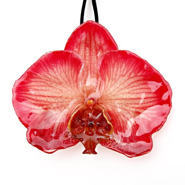 Pink Phalanopsis Orchid Necklace