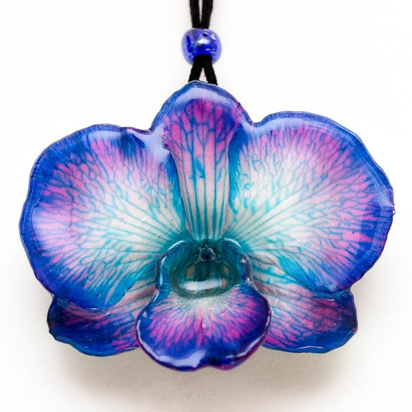 Flower Necklace Blue Dendrobium Orchid
