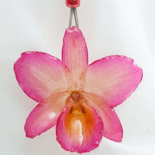 Light Pink Nobile Orchid necklace