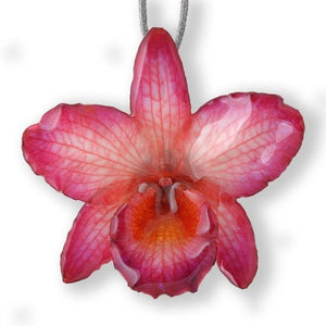 Pink Nobile Orchid necklace