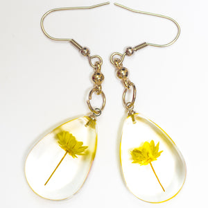 Flower Necklace Orb Bea set yellow-white