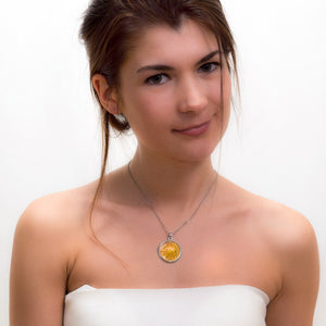 Orb Necklace yellow