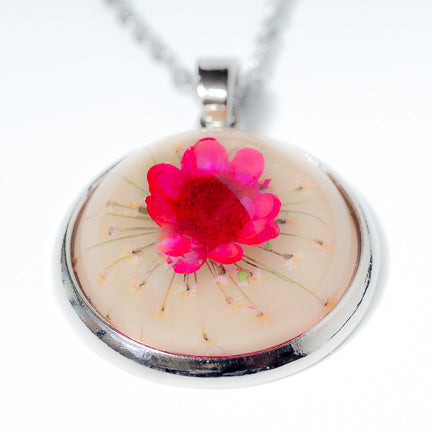 Orb Necklace Pink