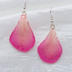 Pink-White Dendrobium Orchid Flower and Earrings matching set.
