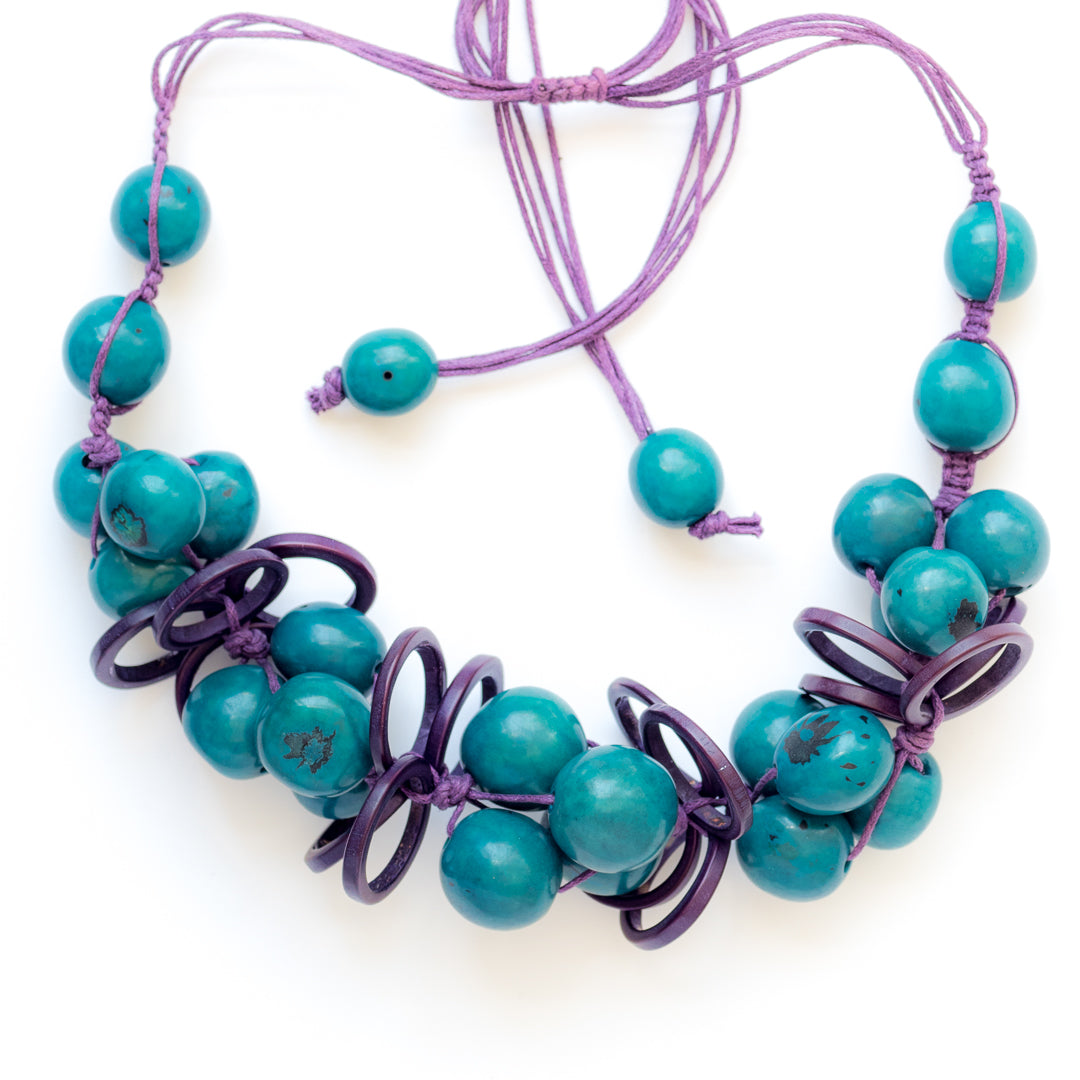 Blue Tagua Necklace