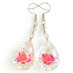Earrings Pink-White Orb Bea Earrings
