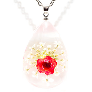 Flower Necklace Orb Bea Pink