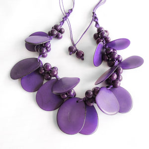 Purple Tagua Necklace