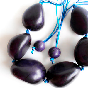 Dark Purple Tagua Necklace