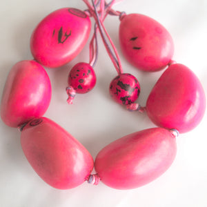 Pink Tagua Necklace