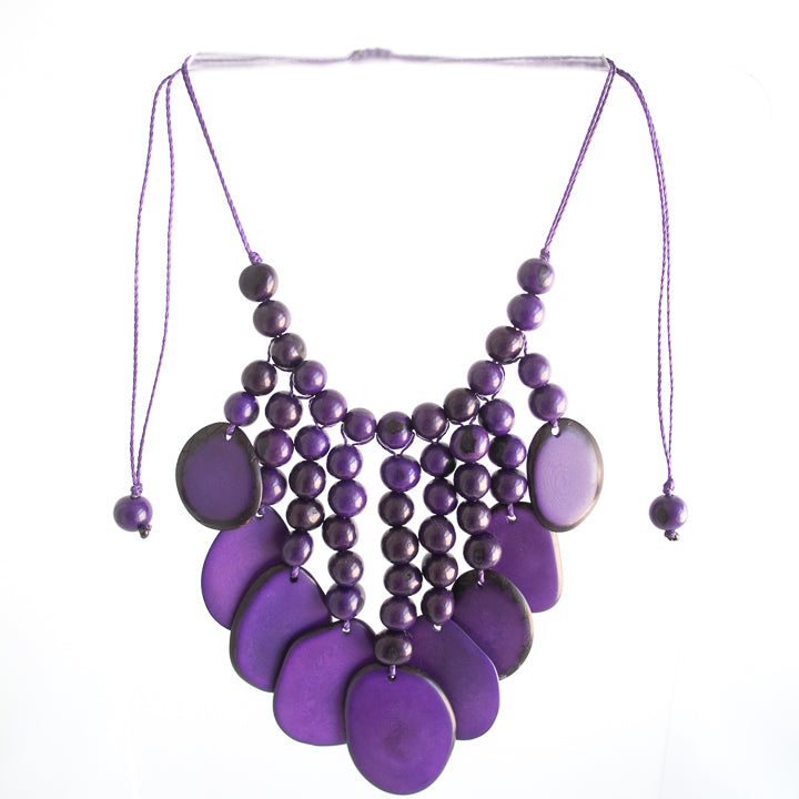 Purple Tagua Necklace